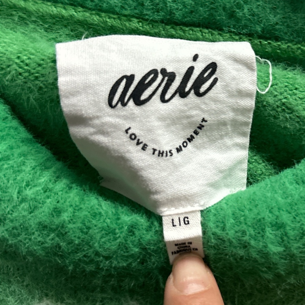 Aerie Vibrant Green Knit Top